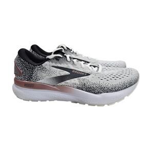 Brooks Ghost 16 White Black Rose Gold Size 9 US Women's 1204071B105
